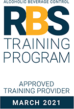 Alcohol Beverage Control RBS Training Program Approved Training Provider March 2021